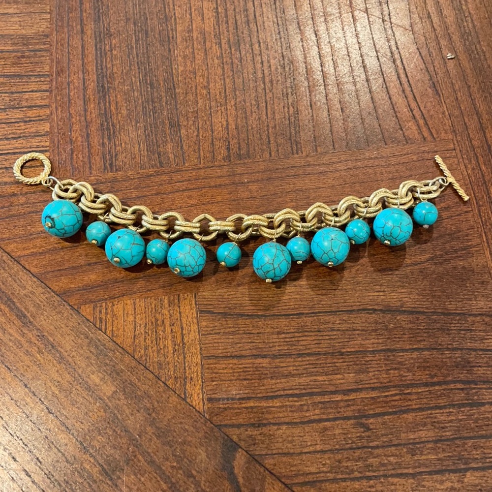 Gold & turquoise bracelet 💙💛